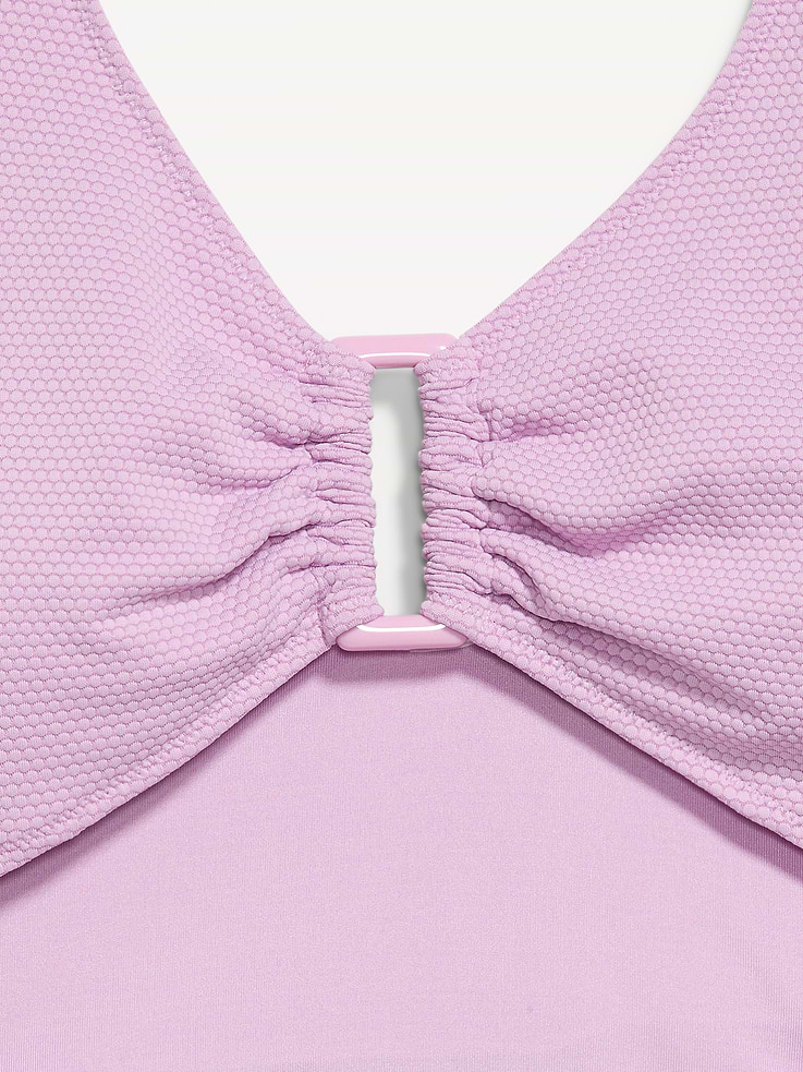 Image number 9 showing, Textured One-Piece Cut-Out Swimsuit