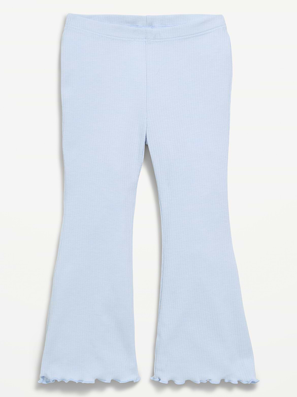 Ribbed Flared Leggings for Toddler Girls