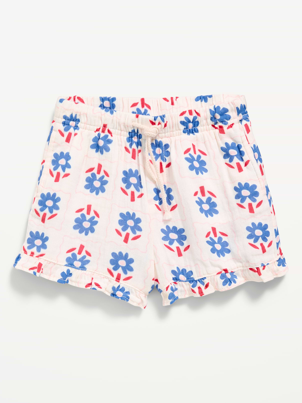Double-Weave Shorts for Toddler Girls