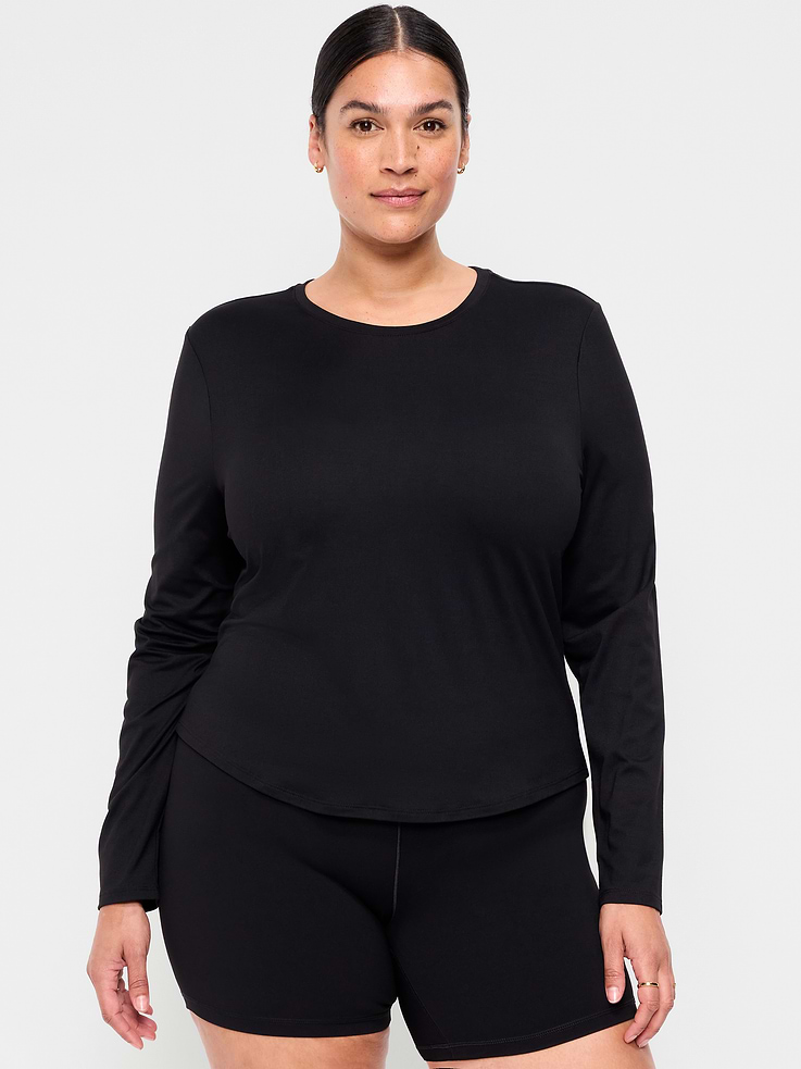Image 7 of 8, StudioSmooth Long-Sleeve Base Layer Top