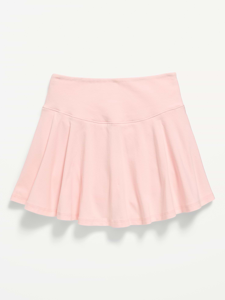 Image 1 of 2, built-in biker shorts, high-rise, elasticized waistband, mini-length skirt, easy pull-on style, Product #859947