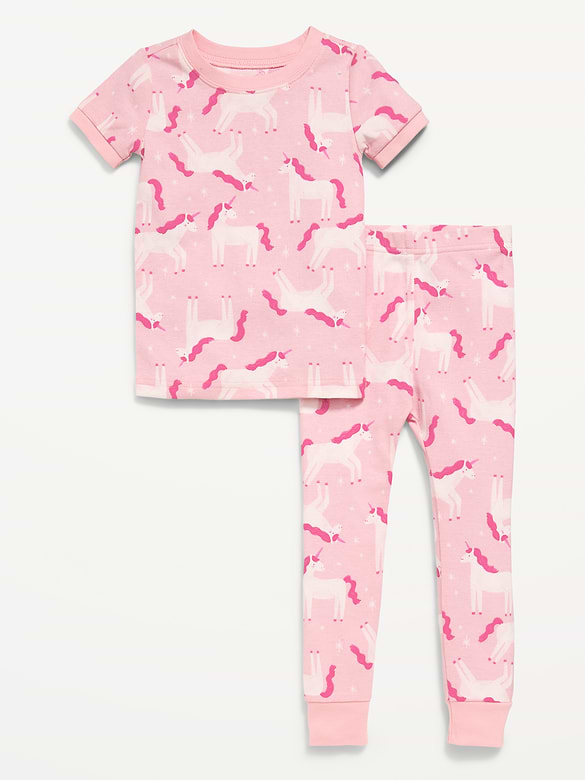 Unisex Snug-Fit Printed Pajama Set for Toddler & Baby