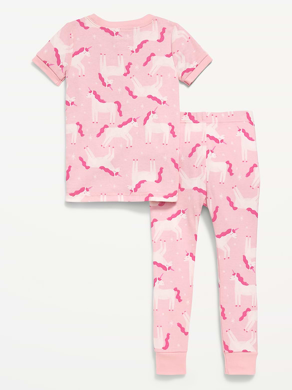 Unisex Snug-Fit Printed Pajama Set for Toddler & Baby