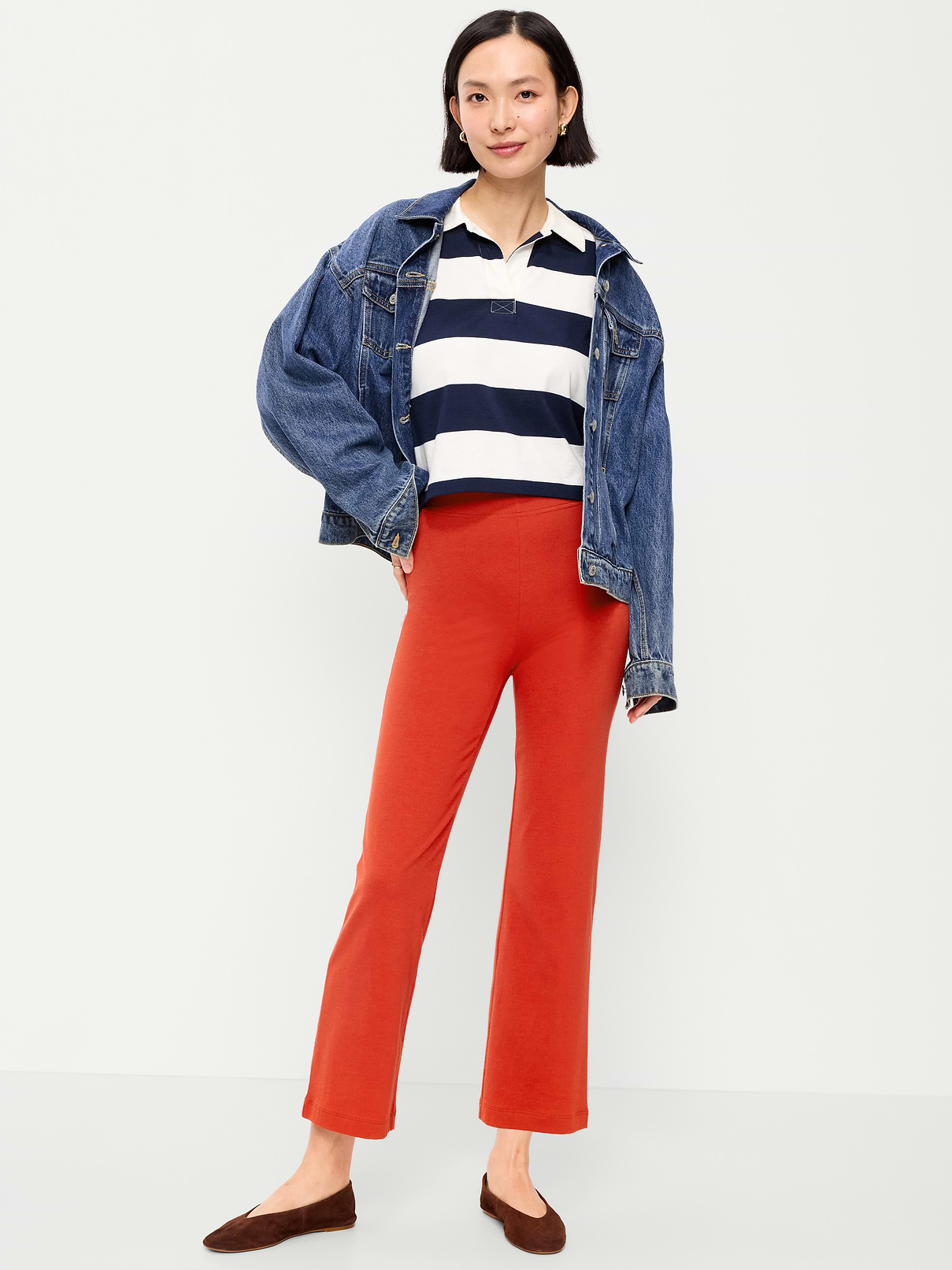 Image number 1 showing, High-Waisted Fashion Kick Flare Leggings