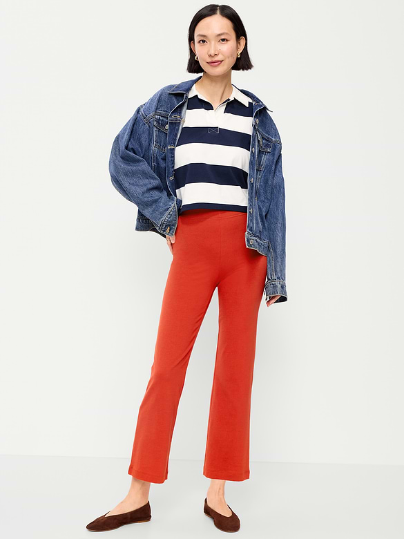 High-Waisted Fashion Kick Flare Leggings