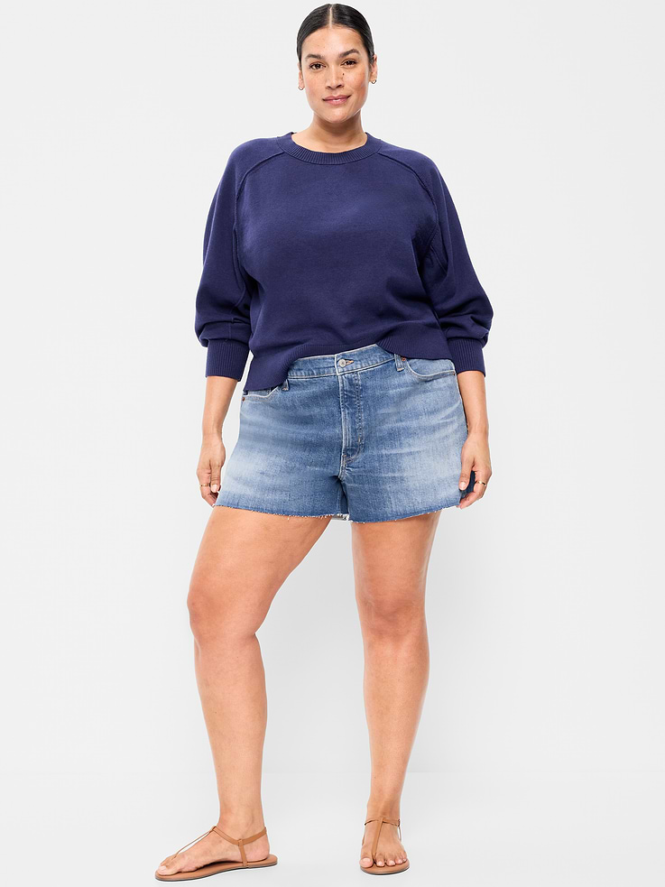 Image number 7 showing, High-Waisted OG Jean Shorts -- 4-inch inseam