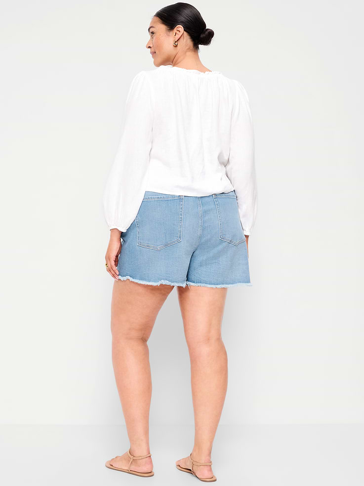 Image number 8 showing, High-Waisted OG Jean Shorts -- 4-inch inseam