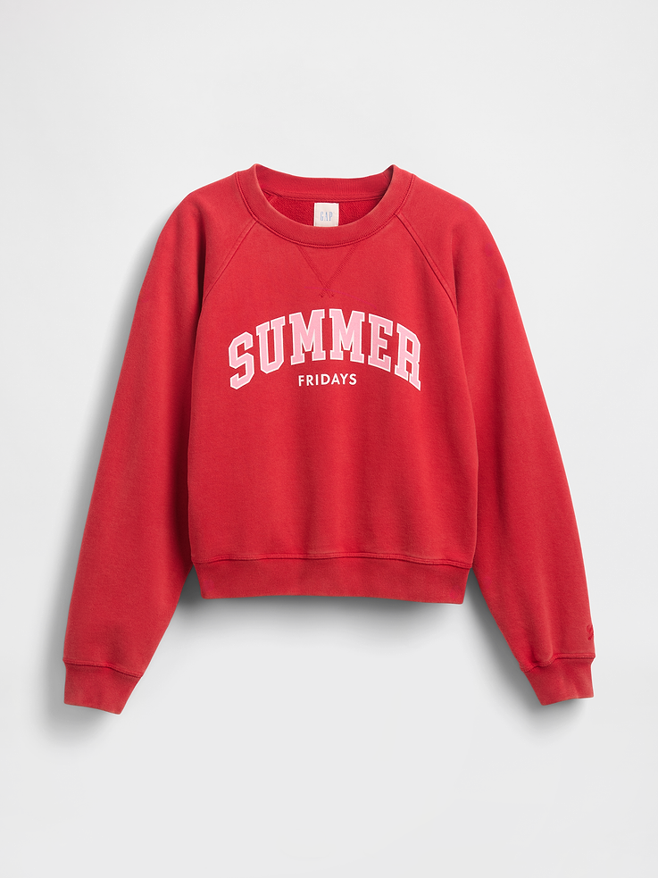 Image 7 of 8, Gap × Summer Fridays Oversized Raglan Logo Sweatshirt