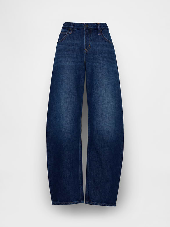 Low Rise Barrel Jeans