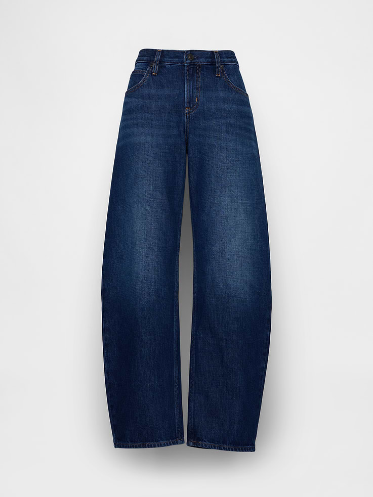 Image number 6 showing, Low Rise Barrel Jeans