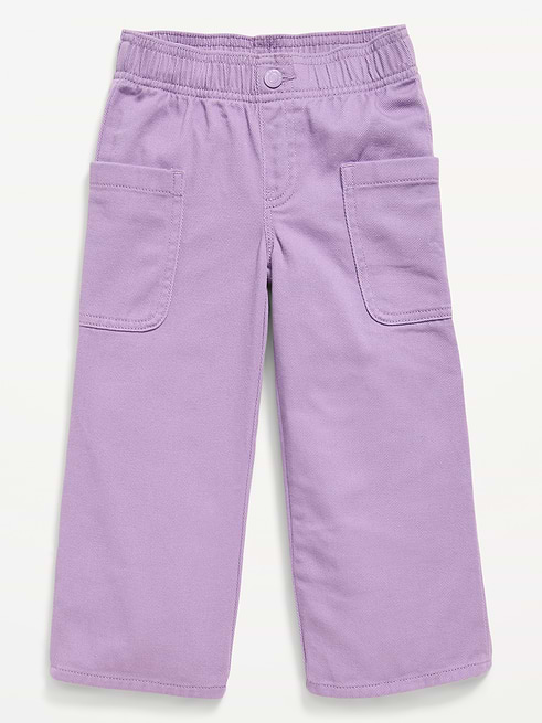 High High-Waisted Baggy Wide-Leg Pull-On Pants for Toddler Girls on clearance at Old Navy — 50% off