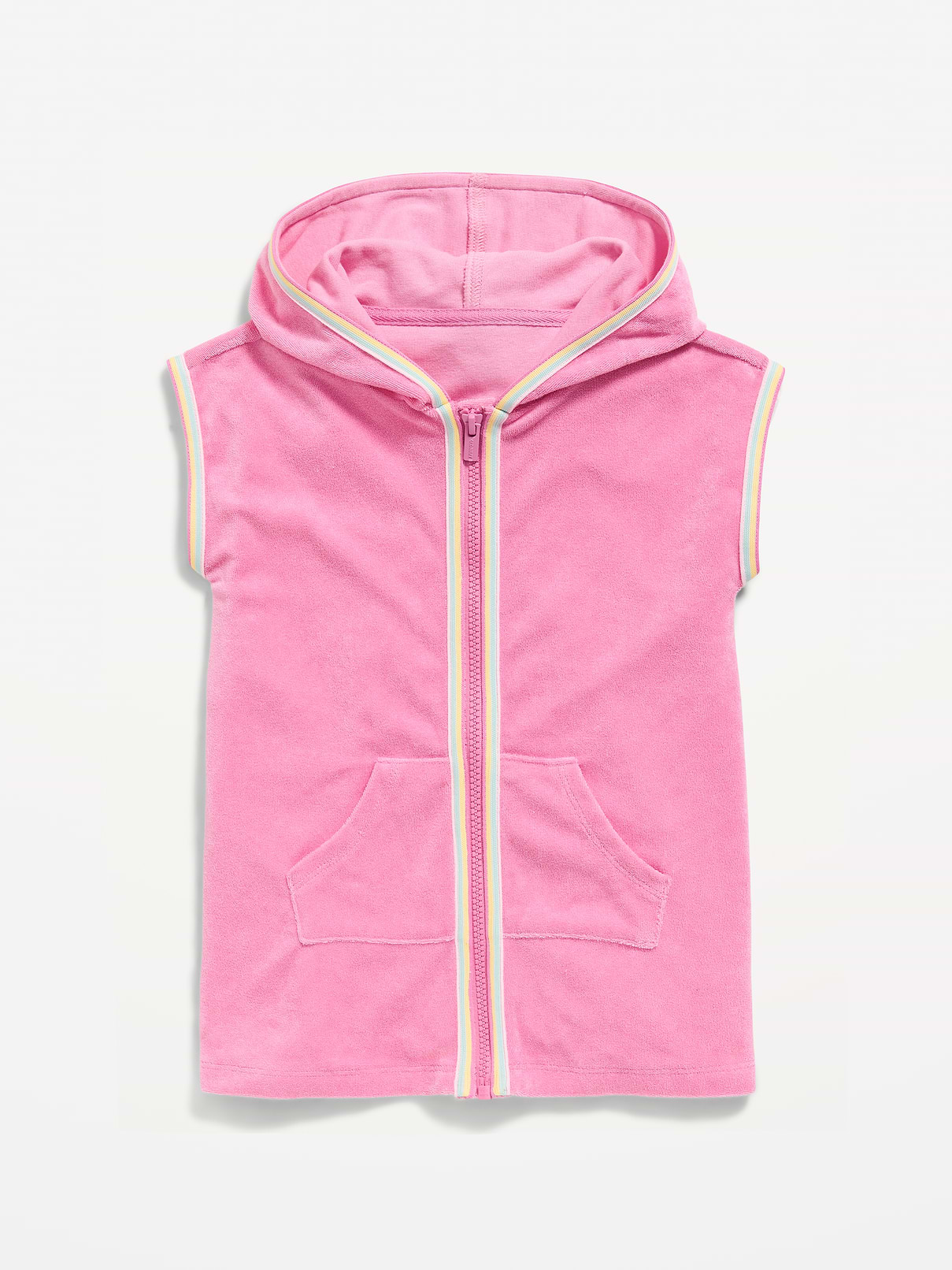Image number 1 showing, Hooded Terry Swim Cover-Up for Toddler Girls