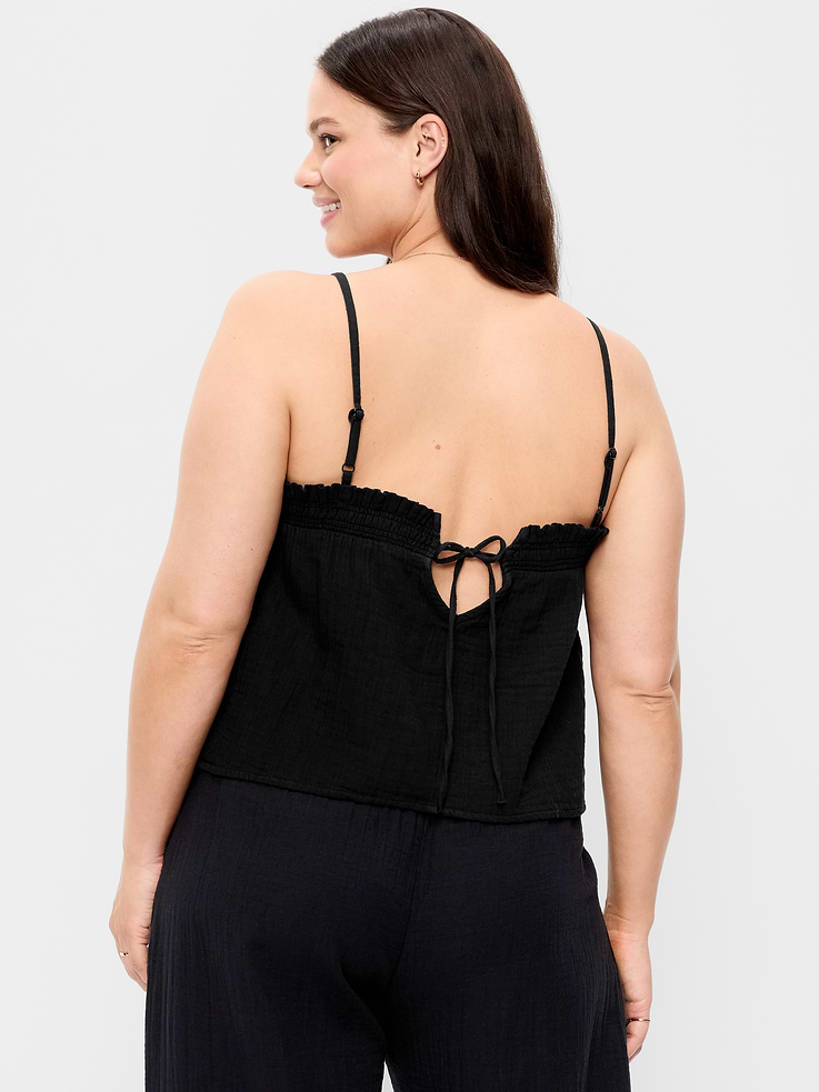 Image number 6 showing, Crinkle Gauze Tank Top