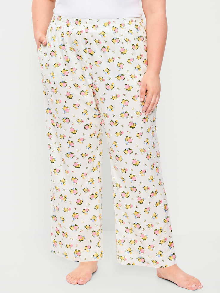 Image number 6 showing, High-Waisted Poplin Pajama Pant