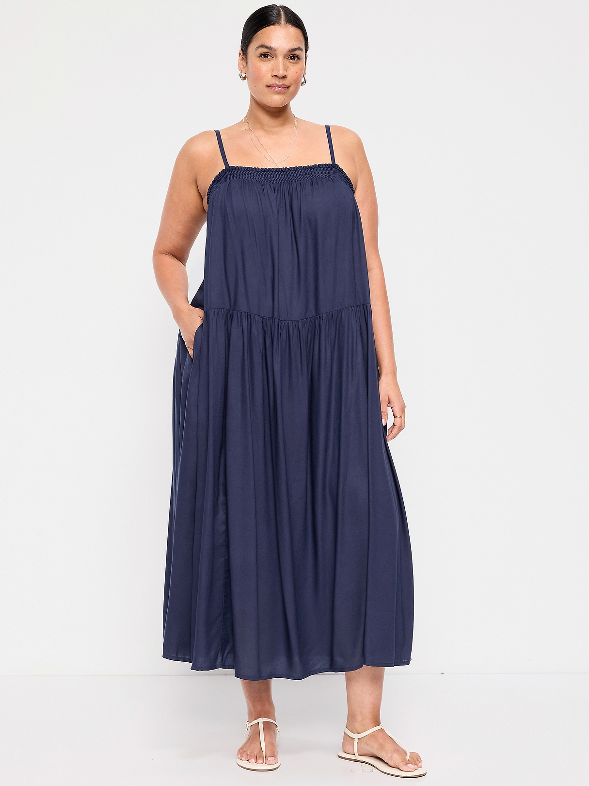 Airy Smocked Maxi Dress | Old Navy