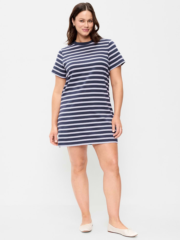 Image number 6 showing, Vintage Crew-Neck Mini T-Shirt Dress