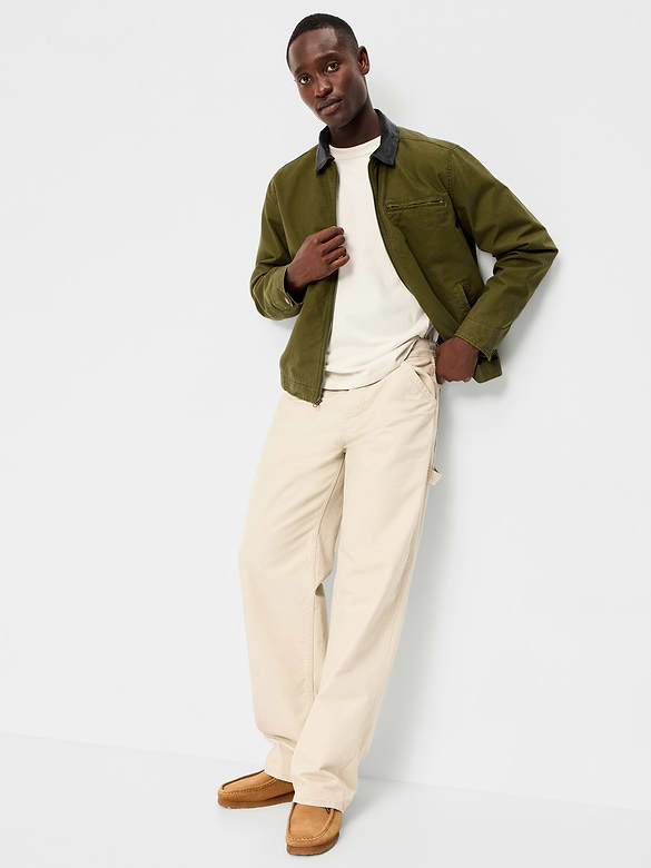 Cropped Canvas Barn Jacket