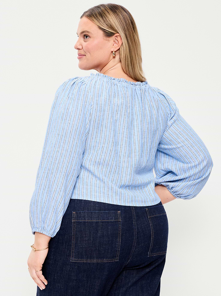 Image number 8 showing, Long-Sleeve Button-Down Top