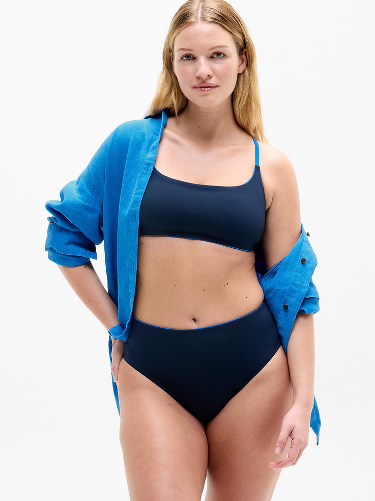 Image number 4 showing, High Waist Cheeky Tipped Swim Bottom