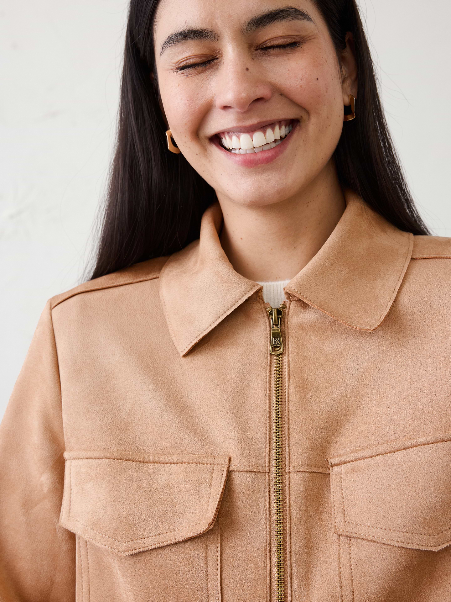Image number 3 showing, Vegan Suede Cropped Jacket