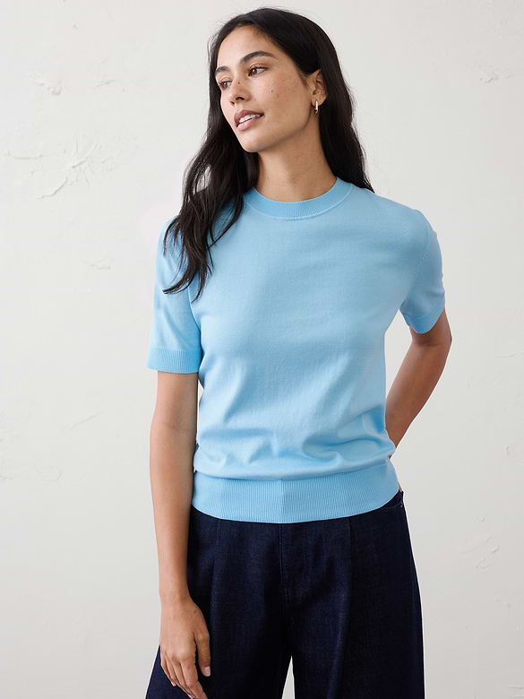 Forever Short-Sleeve Sweater