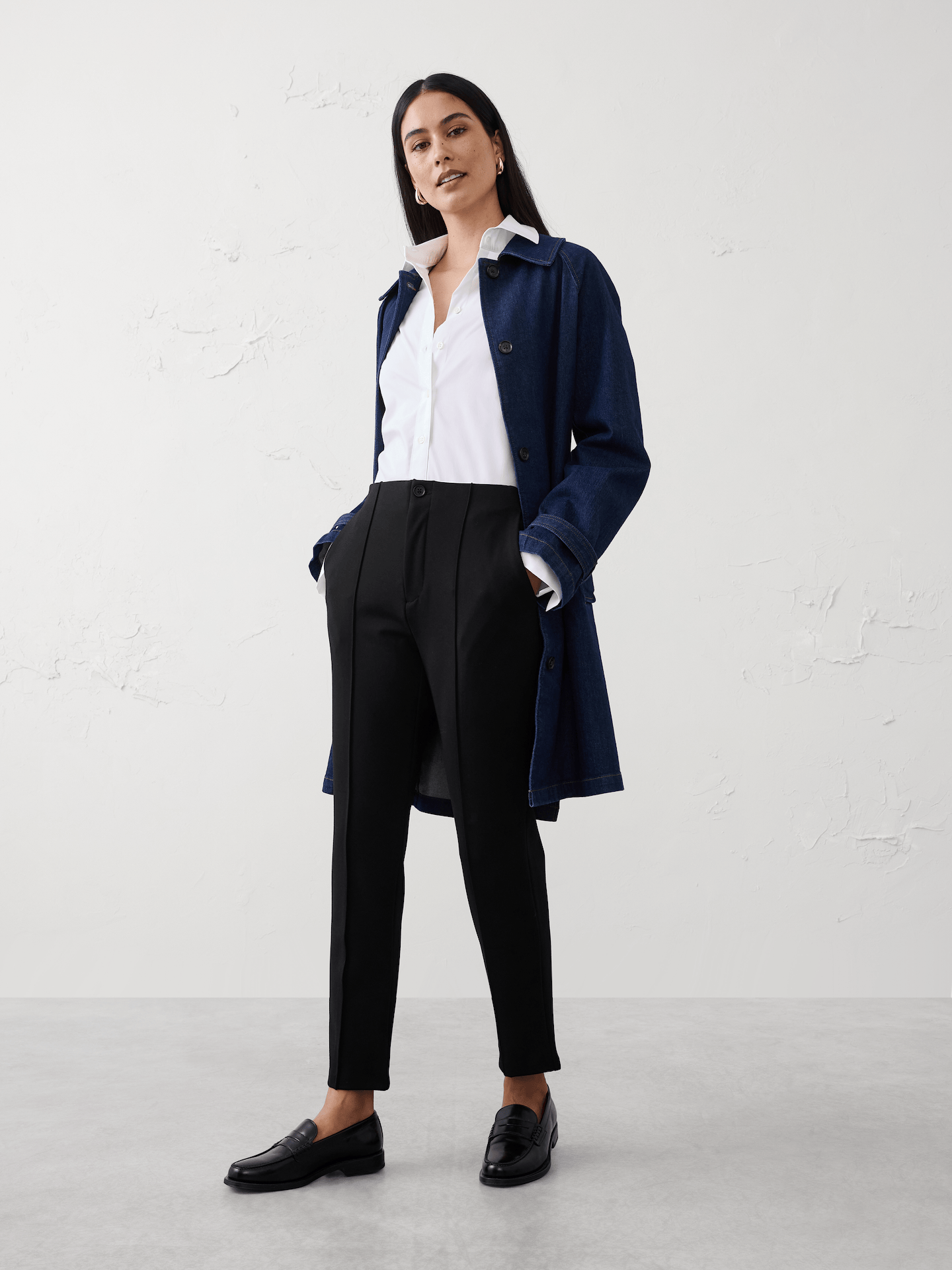Image number 1 showing, High-Rise Ponte Skinny Pant
