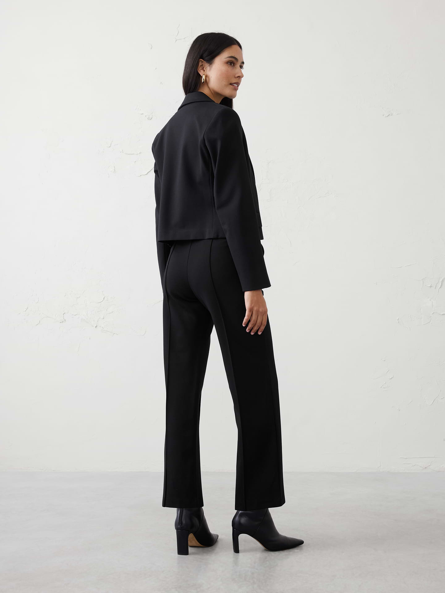 Image number 2 showing, Straight High-Rise Ponte Pant