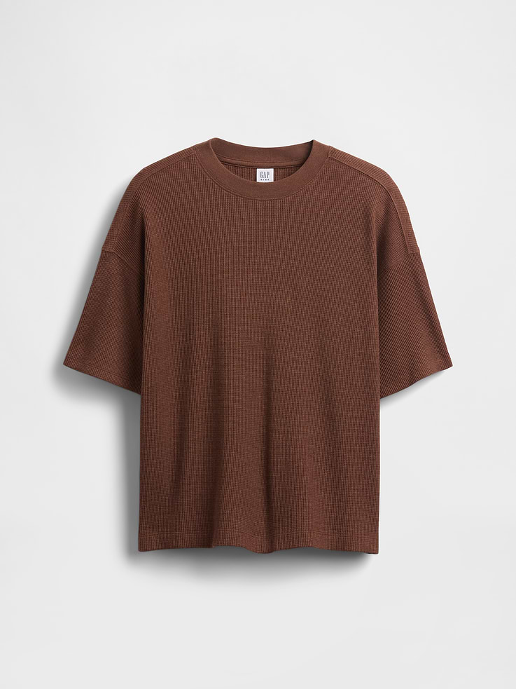 Image number 1 showing, Kids Oversized Waffle T-Shirt