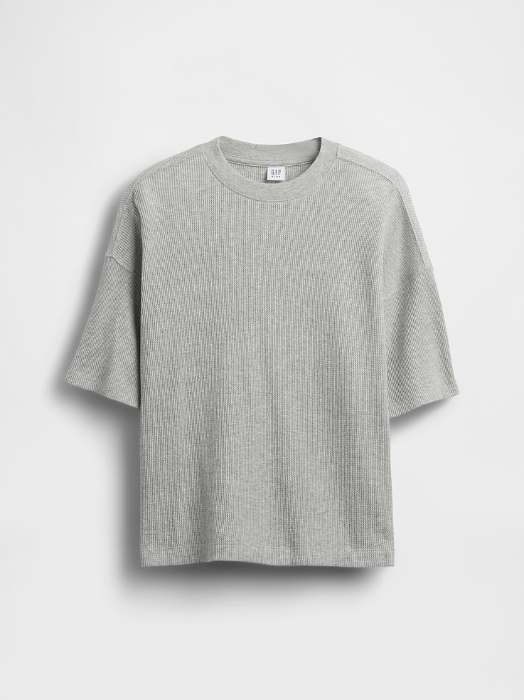 Image number 1 showing, Kids Oversized Waffle T-Shirt