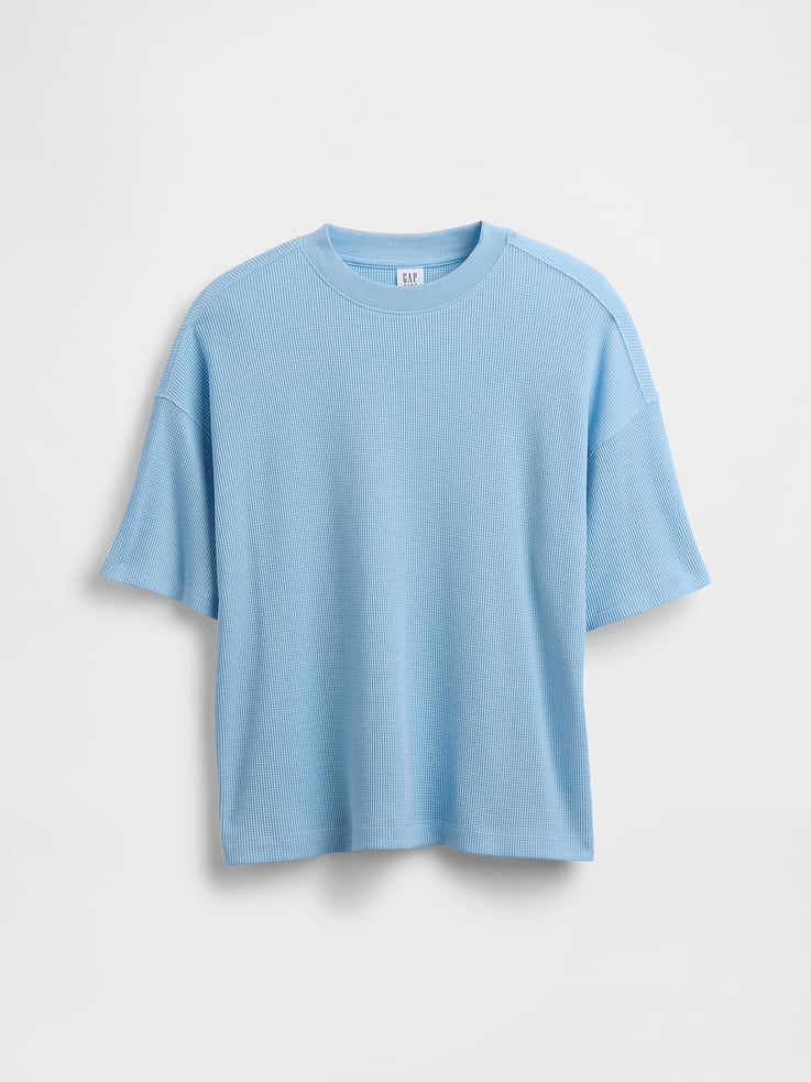 Image number 1 showing, Kids Oversized Waffle T-Shirt