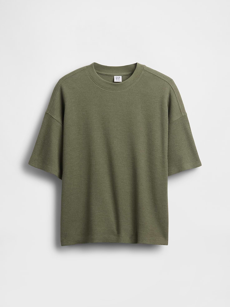 Image number 1 showing, Kids Oversized Waffle T-Shirt
