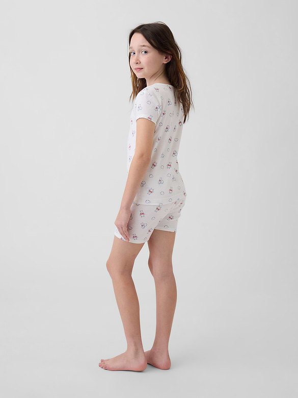 Kids Winnie The Pooh Organic Brushed Cotton PJ Short Set