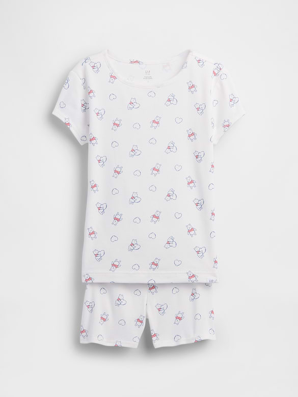 Kids Winnie The Pooh Organic Brushed Cotton PJ Short Set