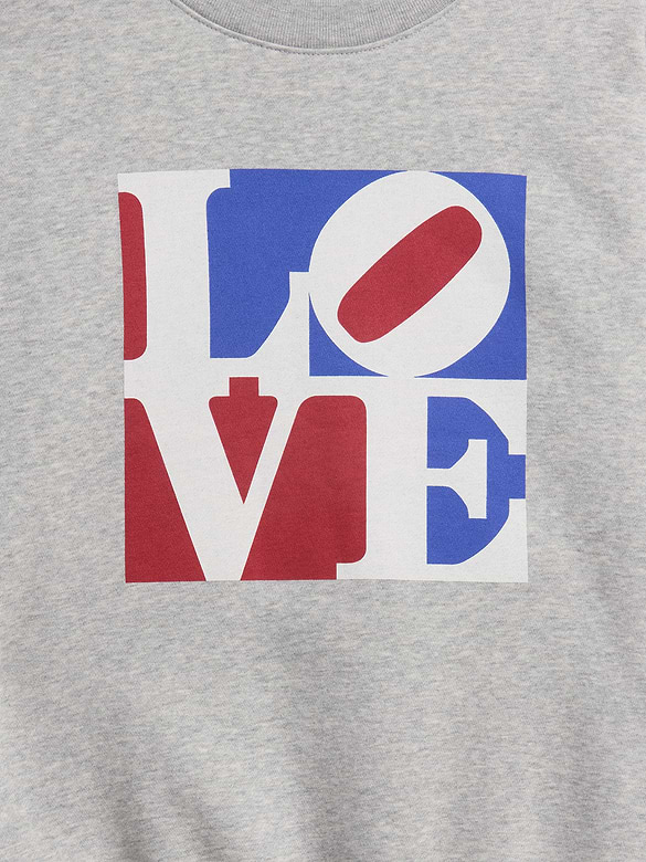 Robert Indiana VintageSoft LOVE Sweatshirt