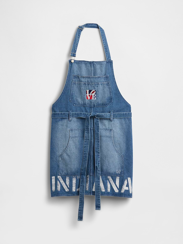 Robert Indiana LOVE Denim Apron