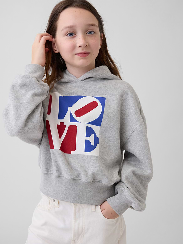 Kids Robert Indiana LOVE Hoodie