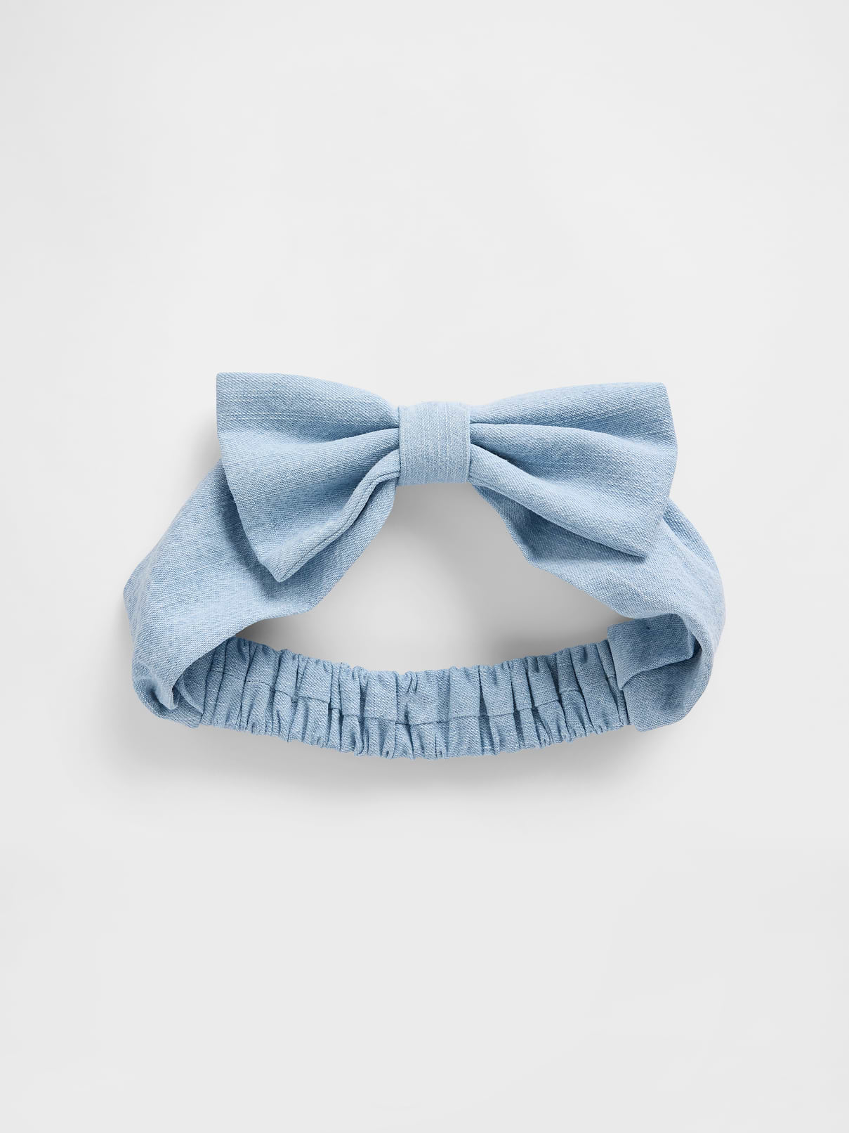Baby Denim Bow Headband