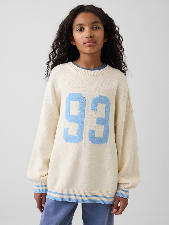 Kids 100% Cotton Oversized Sweater