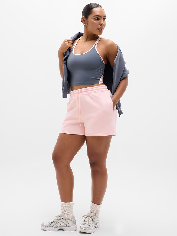 Forever Fleece Mid Rise 4" Short