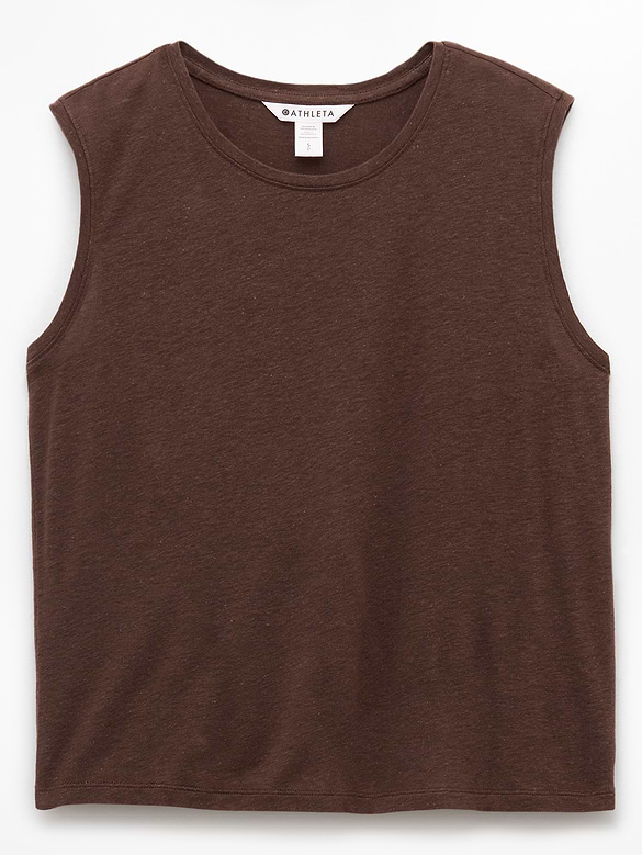 Getaway Linen Blend Muscle Tank