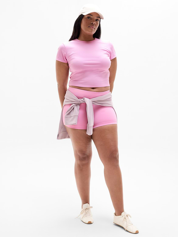 Signature Rib Crop Tee