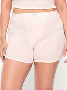 Image number 7 showing, High-Waisted Ribbed Boyshort Briefs -- 3-inch inseam