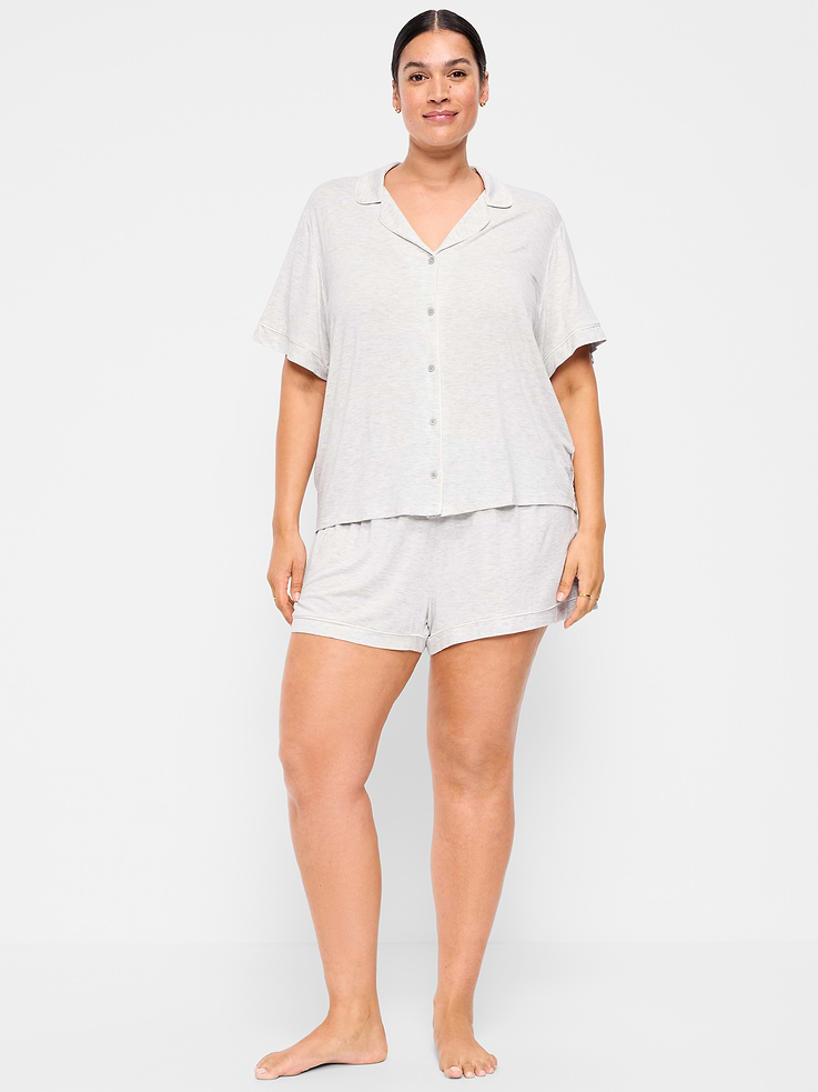 Image number 7 showing, Sunday Sleep Knit Jersey Short Set