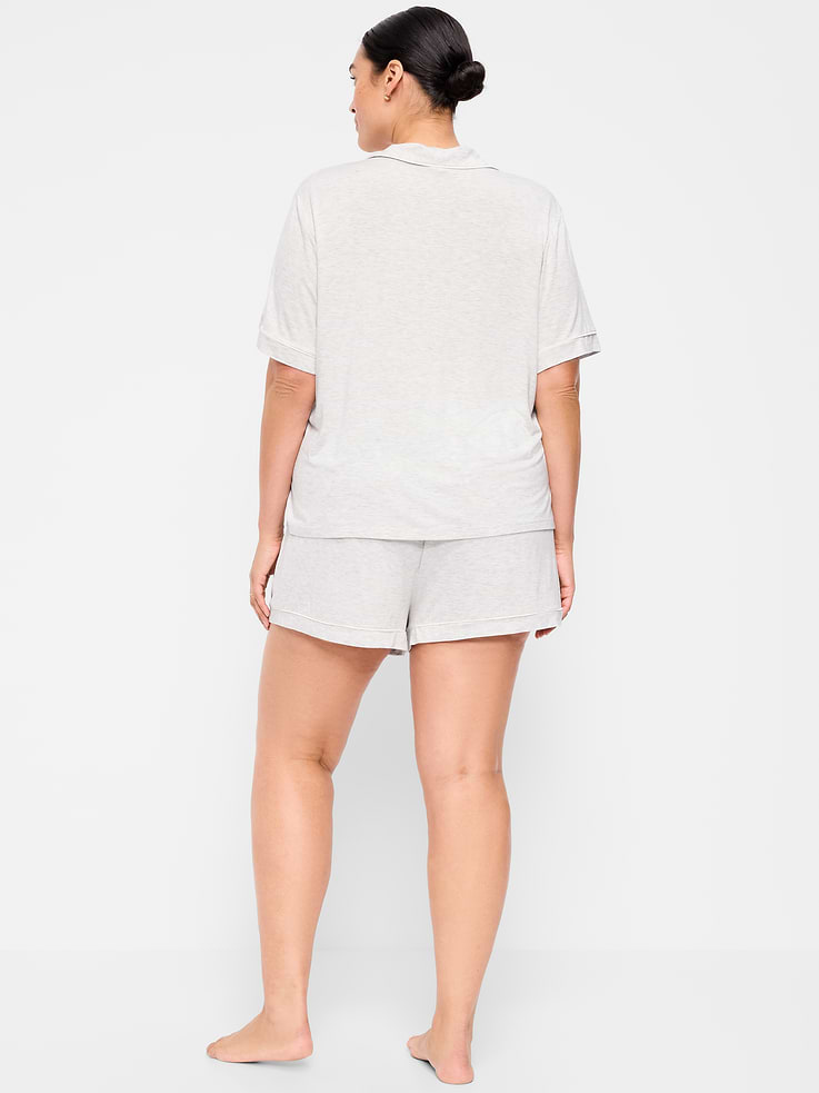 Image number 8 showing, Sunday Sleep Knit Jersey Short Set