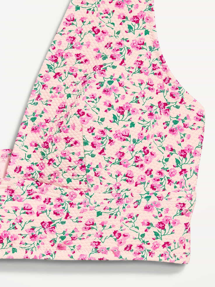 Image number 9 showing, Pique Longline Bikini Swim Top