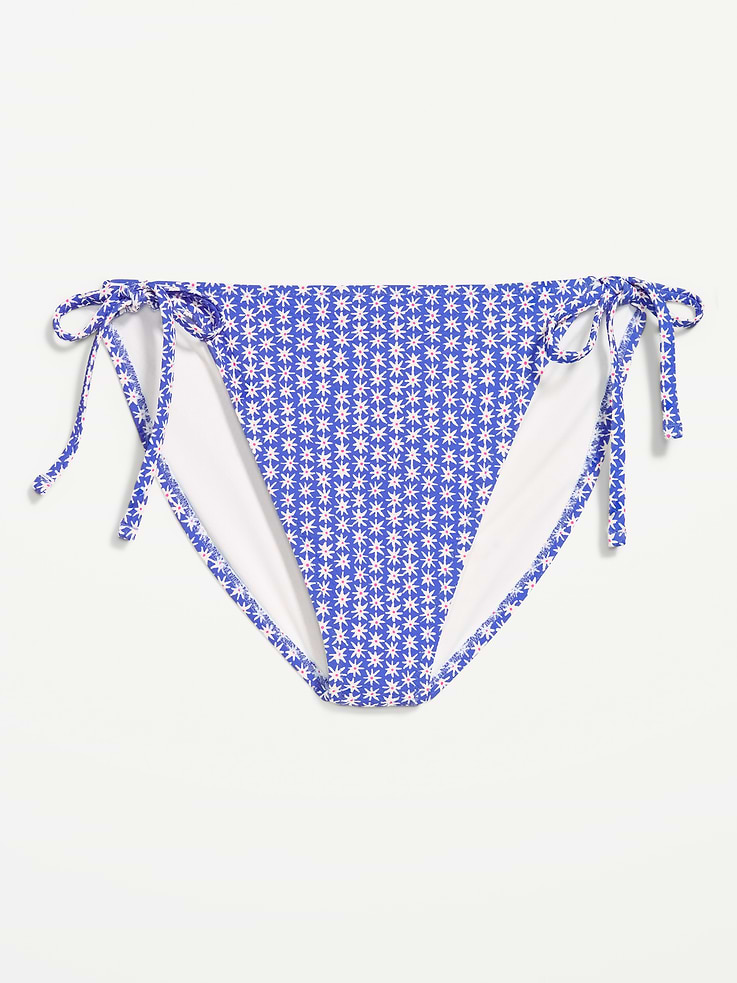 Image number 4 showing, Pique String Bikini Swim Bottoms
