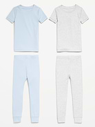 L'image numéro 2 présente Pyjama 4 pièces unisexe à coupe ajustée pour tout-petit et bébé