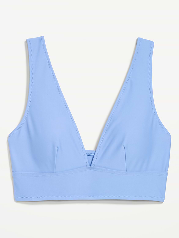 Matte Longline Bikini Swim Top