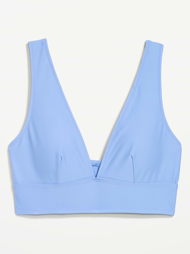 L'image numéro 4 présente Haut de bikini long mat