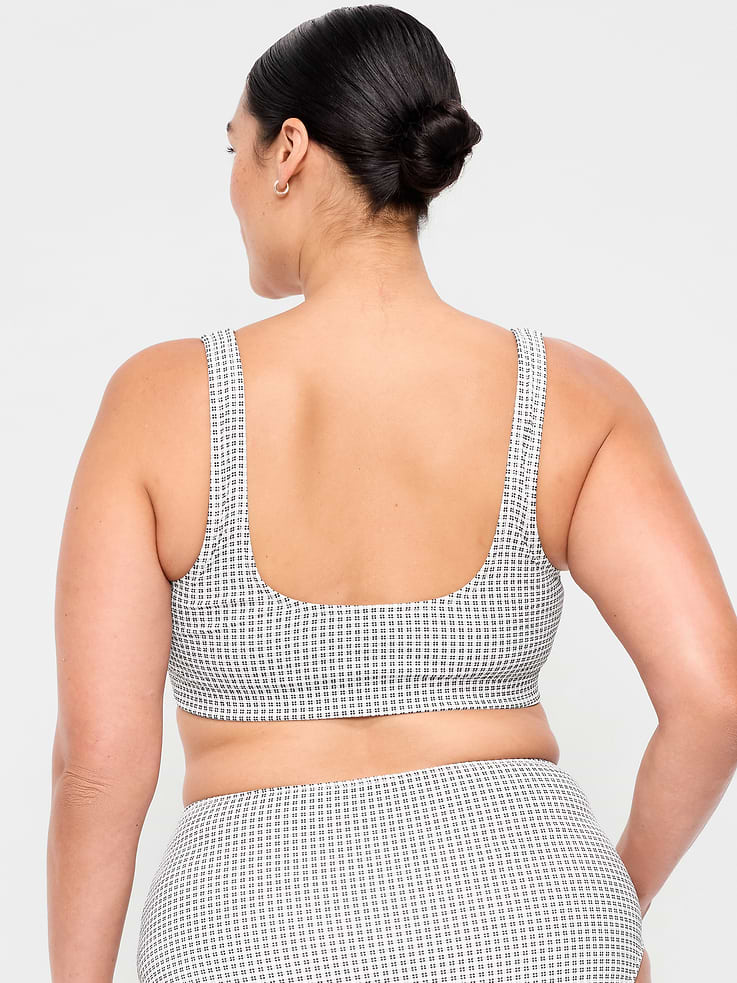 Image number 8 showing, Pique Scoop-Neck Swim Top